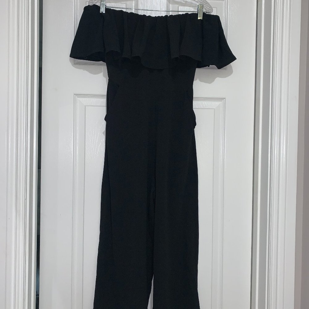 NEW BLACK STRAPLESS JUMPSUIT